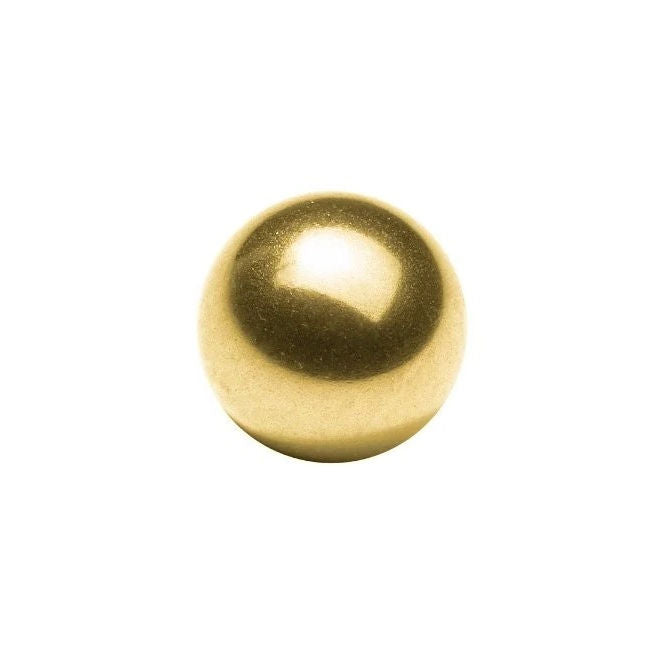 1074202 | BL-00635-BR-G500 (PK-10) --- Metallic Balls - 6.35 mm Brass - AFBMA Grade 500 Ball