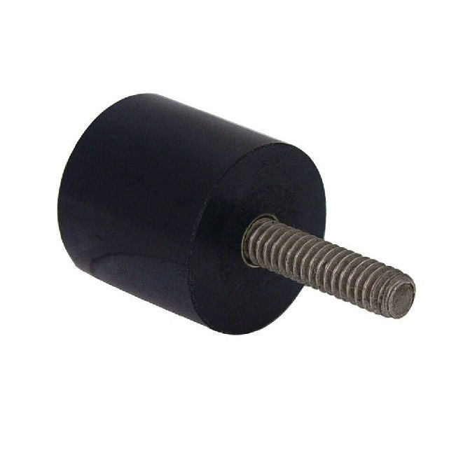1101039 | LVL-5RS (PK-5) --- Cylindrical Male Thread Bumpers - 12.7x12.7 mm - 6-32 UNC - 3.5mm - Standard - Neoprene Rubber Bumper