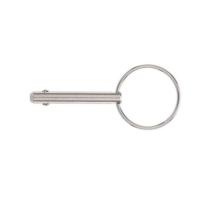 1056584 | BLP-048-0254-K2-S4 (Each) --- Ball Lock Pins - 4.76x25.4 mm - 304 Stainless Steel Keyring Style Pin