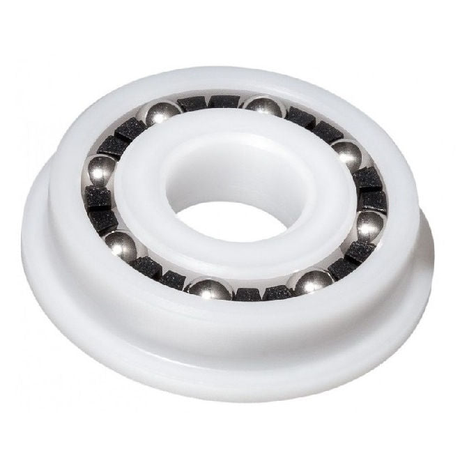 1102646 | P-FR12216-AS6 (Each) --- Plastic Bearings - 12.7x34.925x11.113 mm / 38.1 mm - Acetal with Stainless 316 Balls Bearing