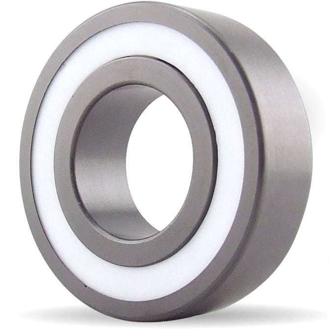 1134029 | CSN-6905-TTS-C3-TF-DRY (Each) --- Single Row Ball Bearings - 25x42x9 mm Unflanged - Ceramic Silicon Nitride - PTFE Cage - PTFE Seals Bearing