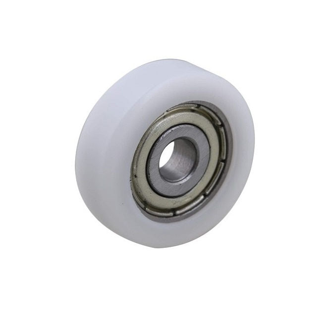 1141353 | NR-0300-080-090-W-ZZ (Each) --- Idler with Bearing Rollers - 30x8x9 mm - Nylon Covered Chrome Steel Roller