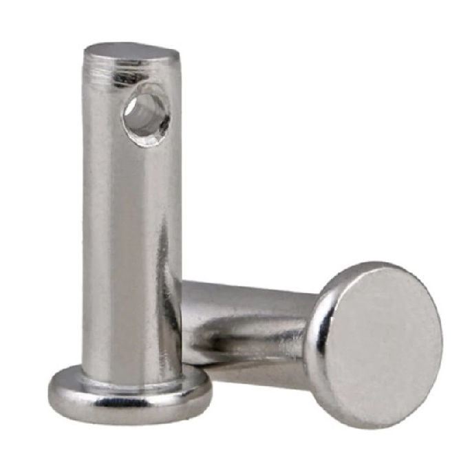 1078529 | CLP-079-0389-S6 (Each) --- Clevis Pins - 7.94x38.89x44.45 mm Pin Locking - Stainless Steel 316 Similar to A4, 18-10