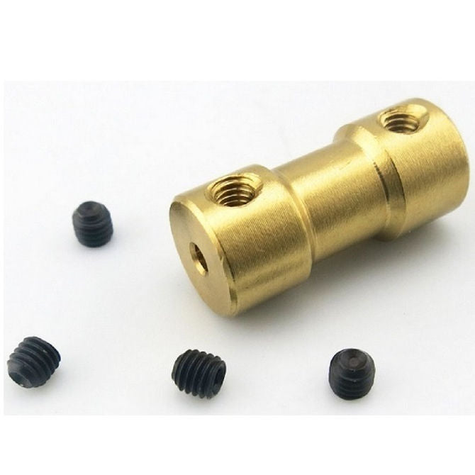 1047485 | CP-032-040-09-R-B (Each) --- Rigid Couplings - 3.175x4x9 mm Hobby Brass - Brass Coupling