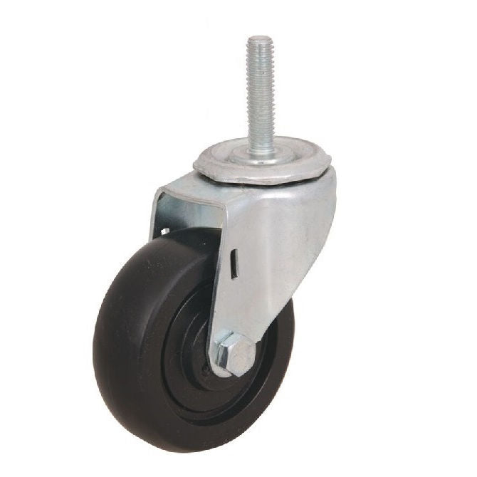 1163230 | WC415RS (PK-4) --- Stud Castors - 50.8 x 20.64 mm Swivel 34 General Purpose - Soft Rubber Castor