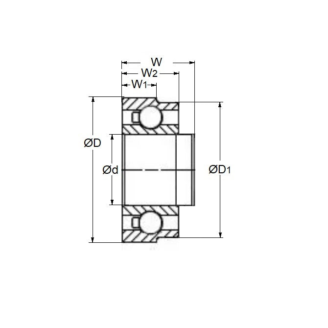 1047775 | SR144A-D650-ZS (Each) --- Dental Applications Bearings - 3.175 6.350 / 5.979 - 3.200 / 4.200 - Stainless Steel AISI 440C - Dental Special Bearing
