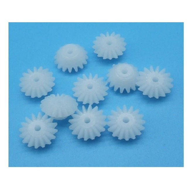 1112925 | GM-016-M05-020-PO (PK-15) --- Mitre Gears - 16 tooth - 8x2 mm Module 0.5 - POM Polyoxymethylene Gear