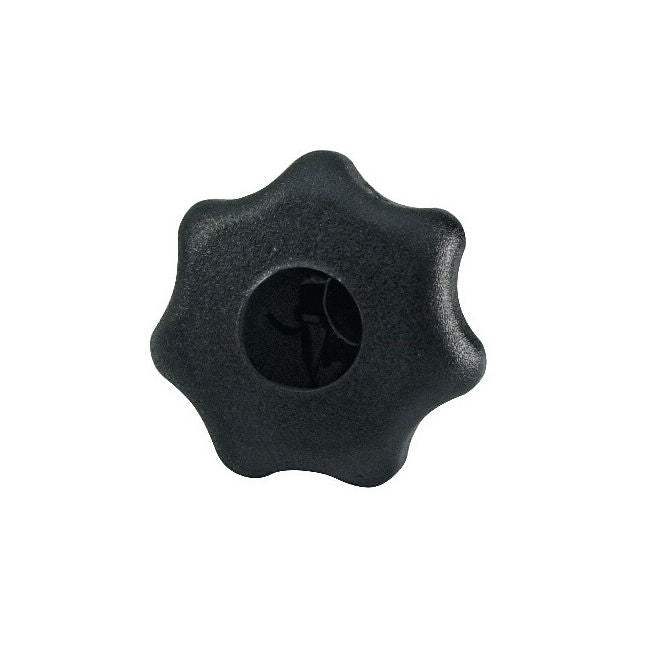 1092811 | KF100M-050-7L-ST (Each) --- Lobe Knobs - M10 - 10x1.5mm - 50x14 mm Seven Lobe - Steel Knob