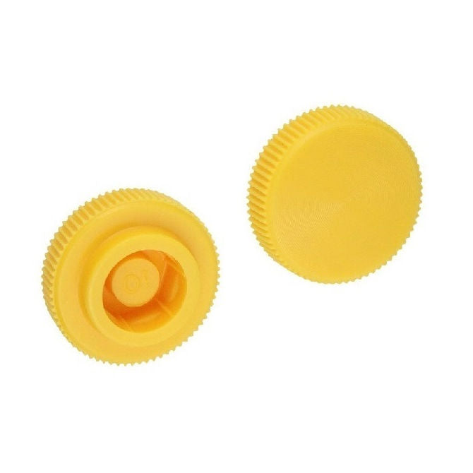 1067330 | KM060M-019-KNU-Y (PK-10) --- Thumb Knobs - M6 - 6.00mm - - Use Own Screw 19x7.6 mm For Cap Screws - Plastic Knob