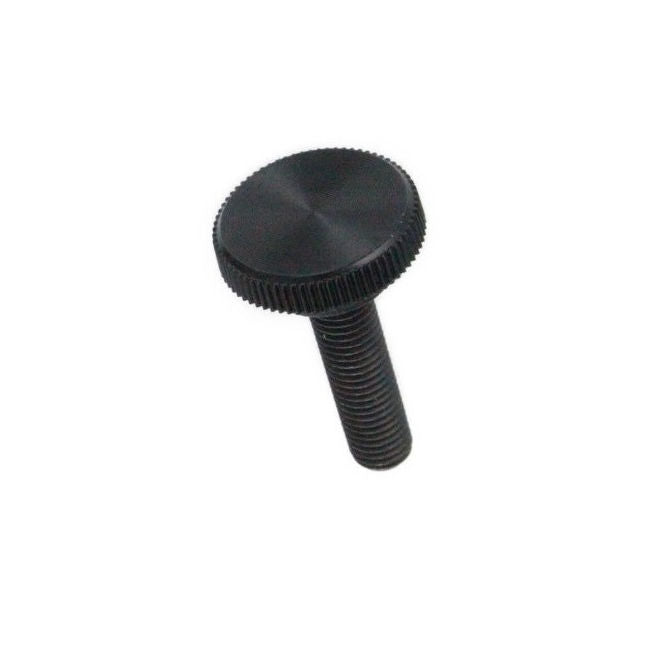 1049966 | KM035C-010-1270-KNU-B (Each) --- Thumb Knobs - 6-32 UNC - 3.5mm - 9.53x12.7 mm Male With Cap Screw - Plastic with Insert Knob