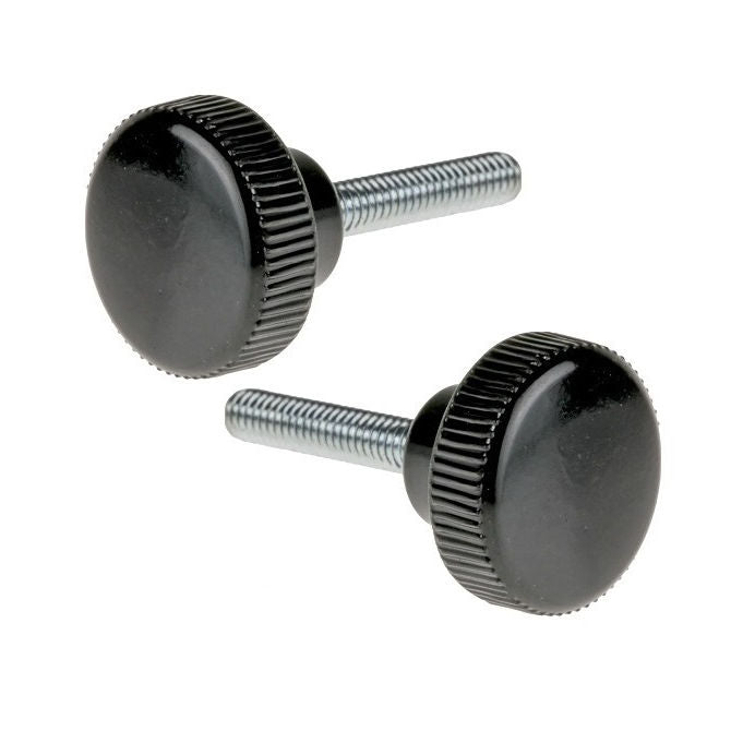 1053218 | KM040M-013-KPC08 (PK-5) --- Knurled Knobs - M4 - 4x0.7mm - 13x8 mm Male - Polypropylene with Steel Shank Knob