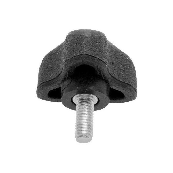 1072836 | KM064C-030-3LL-SFT (Each) --- Lobe Knobs - 1/4-20 UNC - 6.35mm - 29.97x25.4 mm Three Lobe - Zinc Plated Steel Knob