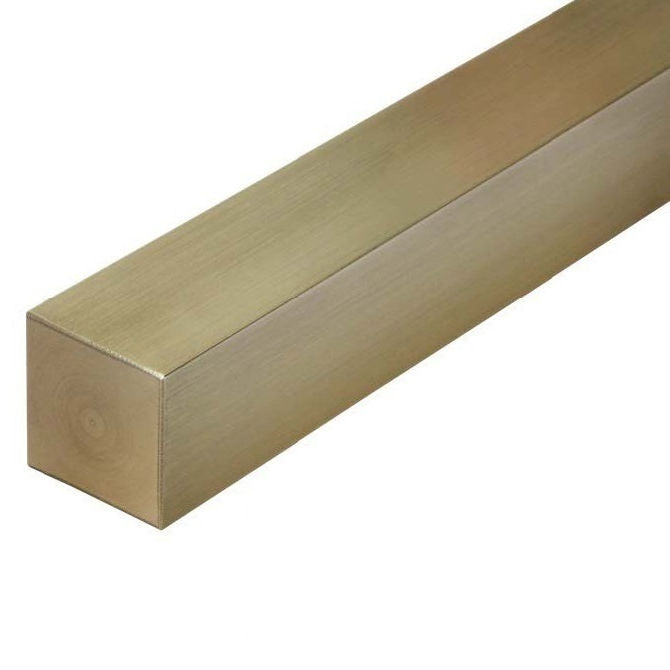 1070656 | 4R-0064-0300-BR (Each) --- Square Keysteel Lengths - 6.35x6.35x300 mm - Brass