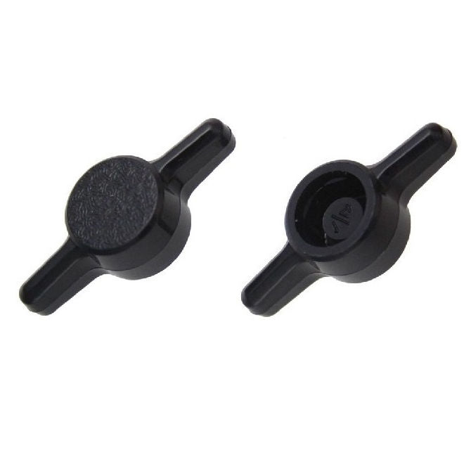 1088532 | KM095-044-TEE-B (PK-10) --- Thumb Knobs - 3/8 - 9.53mm - - Use Own Screw 44.45x11.9 mm For Cap Screws - Plastic Knob