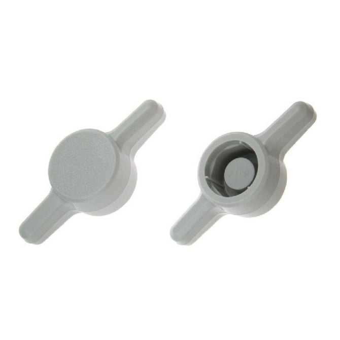 1062837 | KM050M-026-TEE-G (PK-10) --- Thumb Knobs - M5 - 5mm - - Use Own Screw 26x6.6 mm For Cap Screws - Plastic Knob