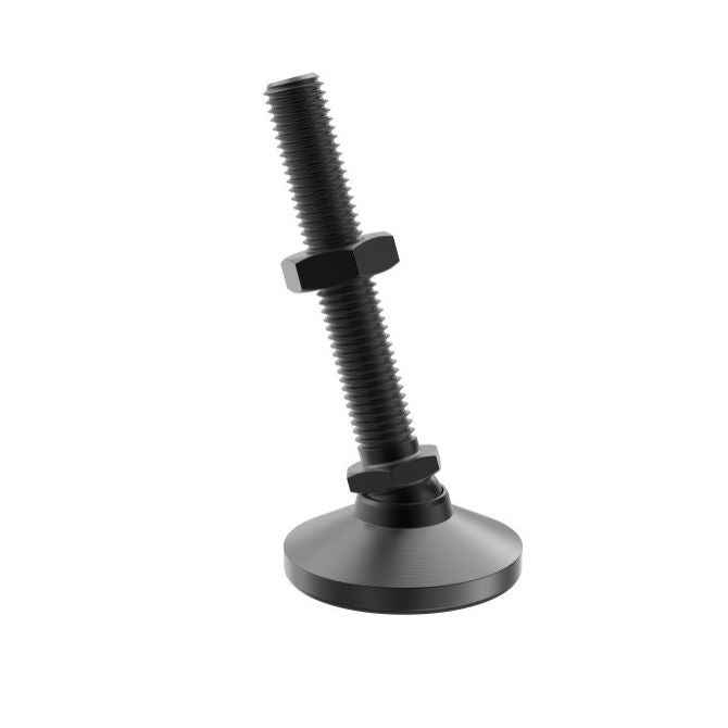 1056495 | MSM-048F-025-CBC (PK-15) --- Levelling Studded Mounts - 10-32 UNF - 4.76mm - 19.1x13.5 mm Swivel - Steel Mount