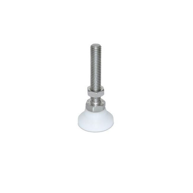 1056491 | MSM-048F-025-S3AB (Each) --- Levelling Studded Mounts - 10-32 UNF - 4.76mm - 19.1x13.5 mm Swivel - Stainless Steel 303/304 Similar to A2, 18-8 HRB80 Mount