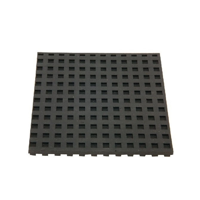 1203309 | MNP-001-152-W (Each) --- Neoprene Pads Mounts - 152.40 x 152.40 mm 1.0 - 25.0 psi 7.938 mm Waffle Pattern - Neoprene Rubber Mount