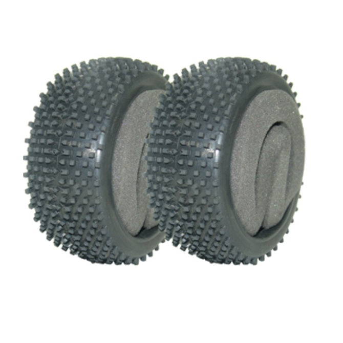 1229644 | MV3693S-ME (PK-2) --- Great Vigor Parts Hobby - Tyres Cage Buggy GP and BL - Square Block Tyres With Foam