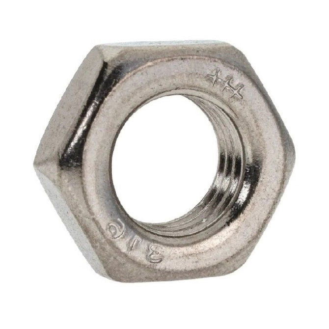 1064932 | NT060M-HH-S6 (PK-20) --- Hexagonal Nuts - M6 - 6x1mm - 2.9x10 mm Half - Stainless Steel 316 Similar to A4, 18-10 Nut