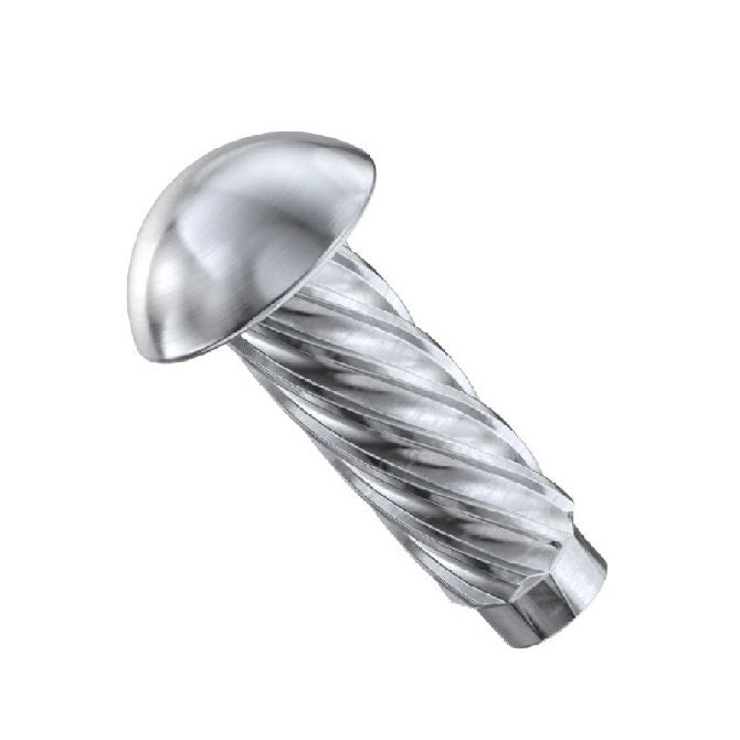 1041674 | HDP024-05R-S4 (PK-5) --- Hammer Drive Pins - 2.44x4.8x2.64 mm Round Head Stainless Steel - Stainless Steel Pin