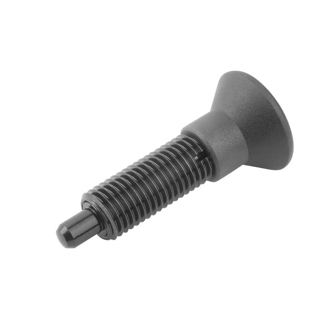 1082192 | PLIT-040-080-100-39-KPU-C (Each) --- Indexing Pull Knob Plungers - M8 Fine - 8x1mm - 38.5 mm - 2.7 N No Collar - Steel Plunger