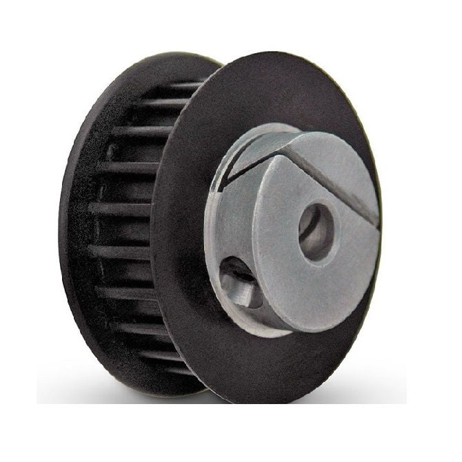 1094361 | P-050H-011-090FF-PP-E-040 (PK-5) --- Metric Timing Pulleys - 11 tooth - 9x4 mm 5mm Pitch - Plastic Pulley