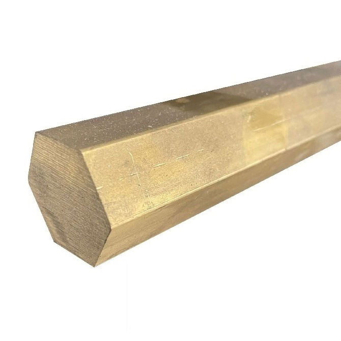 1063716 | 6R-0050-0500-BR360 (Length) --- Hexagonal Bar Rod - 5x500 mm - C360 - Brass CA360