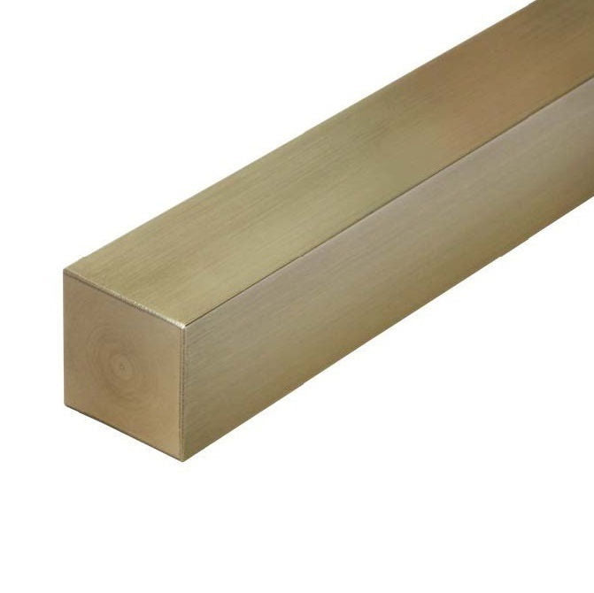 1074155 | 4R-0064-0914-BR360 (Each) --- Square Bar Rod - 6.35x914 mm - C360 - Brass C360