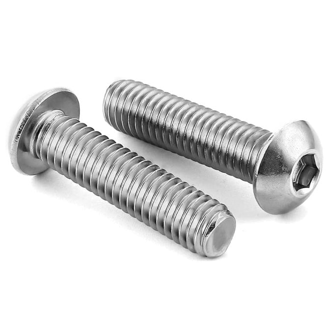 1081627 | SC080M-030-B-SK-S6 (PK-50) --- Button Screws - M8 - 8x1.25mm - 30 mm - 316 Stainless Socket Screw