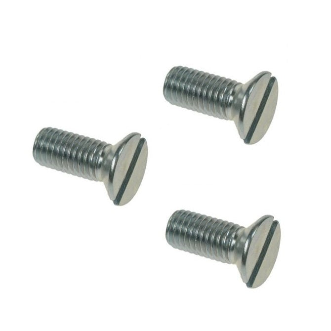 1047186 | SK032W-010-SL-CZ (PK-10) --- Countersunk Screws - 1/8-40 BSW - 3.175mm - 9.5 mm - Zinc Plated Steel Slotted Screw