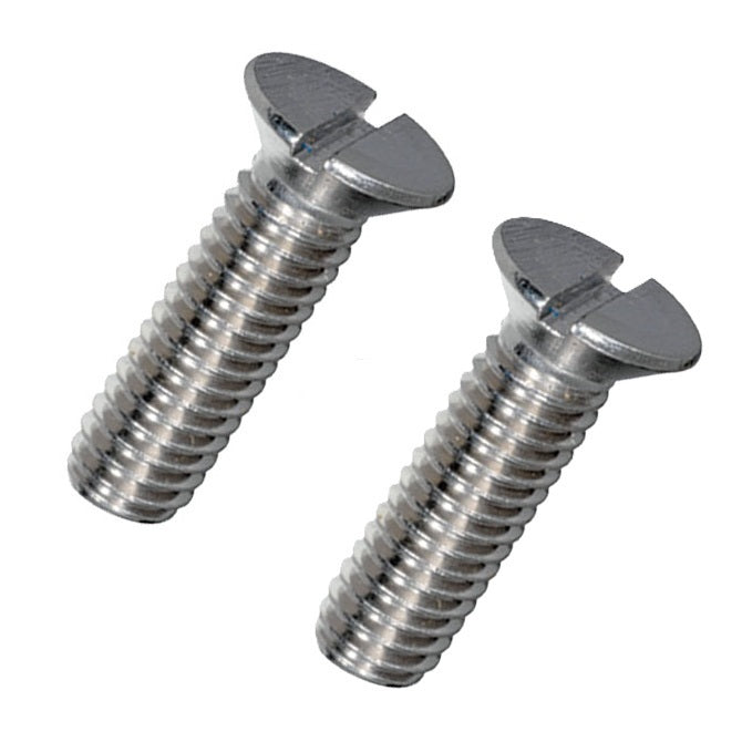 1042160 | SK025M-010-SL-CZ (PK-10) --- Countersunk Screws - M2.5 - 2.5x0.45mm - 10 mm - Zinc Plated Slotted Screw