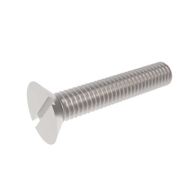1039563 | SK022C-008-SL-S4 (PK-35) --- Countersunk Screws - 2-56 UNC - 2.18mm - 8 mm - 304 Stainless Slotted Screw