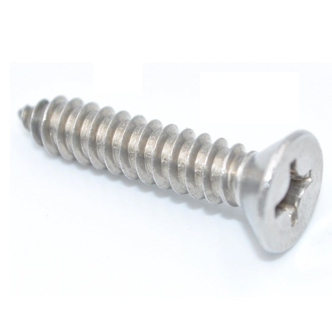 1056423 | SKT0476-013-PH-S6 (PK-100) --- Self Tapping Screws - 4.76x12.7 mm - 10 or 3/16 Countersunk - Stainless Steel 316 Similar to A4, 18-10 Screw