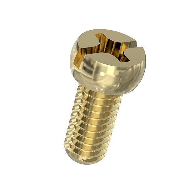1045336 | SC030M-010-F-PH-BR (PK-10) --- Fillister Head Screws - M3 - 3x0.5mm - 10 mm - Brass Phillips Screw