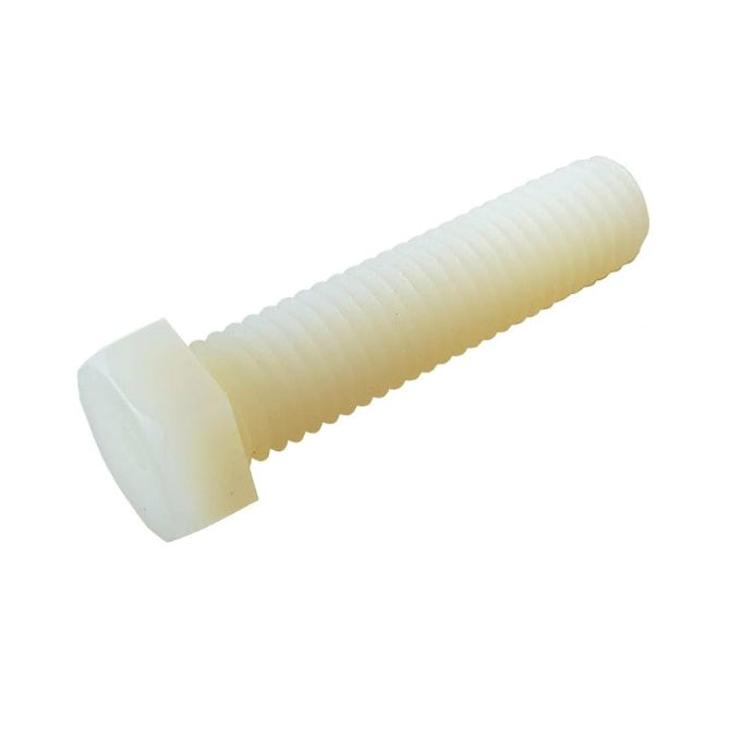 1050262 | SC035C-032-H-SL-N (PK-45) --- Hex Head Screws - 6-32 UNC - 3.5mm - 31.8 mm - Nylon - Zytel 101 - Slotted Screw