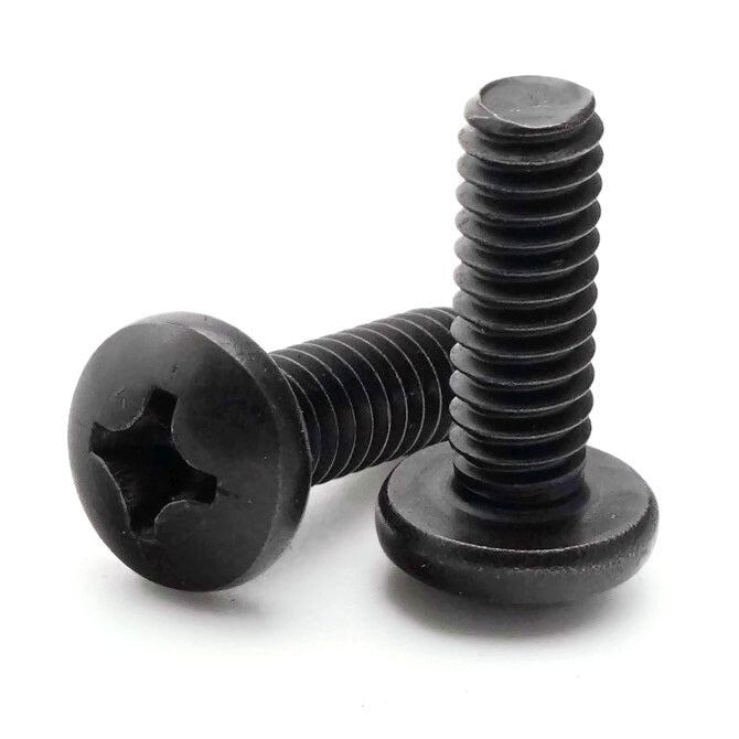1043135 | SC028C-013-P-PH-C (PK-50) --- Pan Head Screws - 4-40 UNC - 2.85mm - 12.7 mm - Black Oxide Steel Phillips Screw