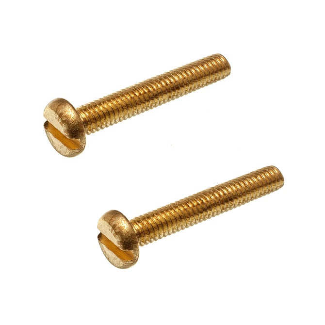 1042317 | SC025M-016-P-SL-BR (PK-5) --- Pan Head Screws - M2.5 - 2.5x0.45mm - 16 mm - Brass Slotted Screw