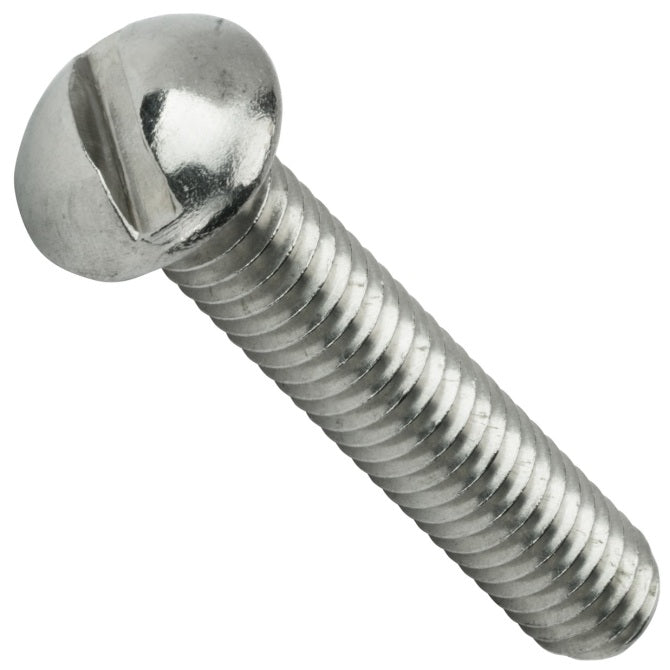 1040661 | SC022C-005-R-SL-S4 (PK-45) --- Round Head Screws - 2-56 UNC - 2.18mm - 4.8 mm - 304 Stainless Slotted Screw