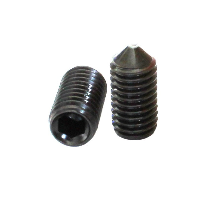 1053092 | SS040M-0120-AS-CP (PK-5) --- Cone Point Socket Set Screws - M4 - 4x0.7mm - 12 mm - Carbon Steel Screw