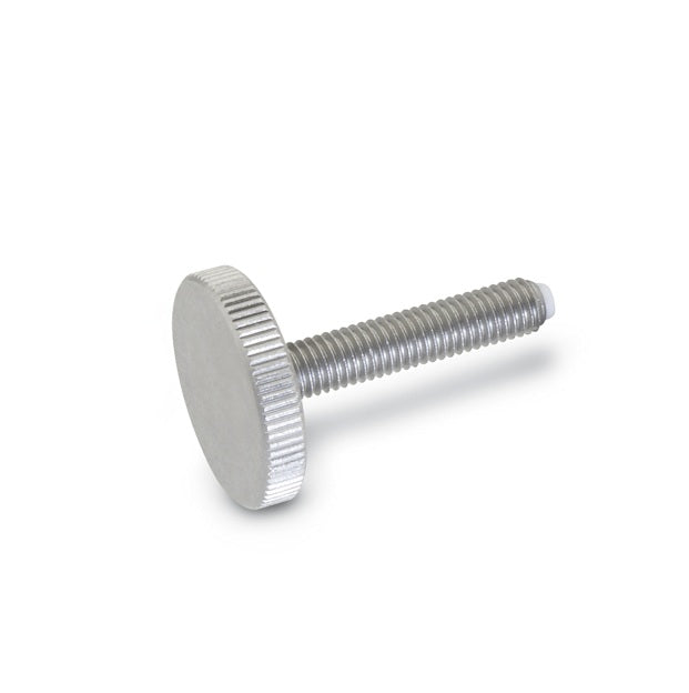 1073205 | THS064C-038-K-CB-FT (Each) --- Thumb Screws - 1/4-20 UNC - 6.35mm - 38.1 - - Flat Tip - Steel 12L14 Screw