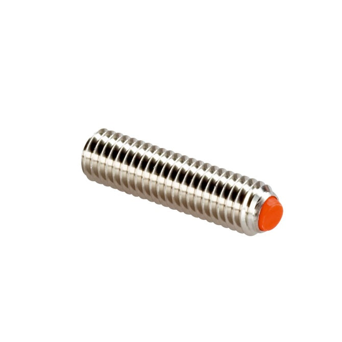 1061006 | SS050M-0080-S4-UT (Each) --- Urethane Tipped Socket Set Screws - M5 - 5x0.8mm - 8 mm - 304 Stainless Steel with 304 Stainless Steel tip Screw