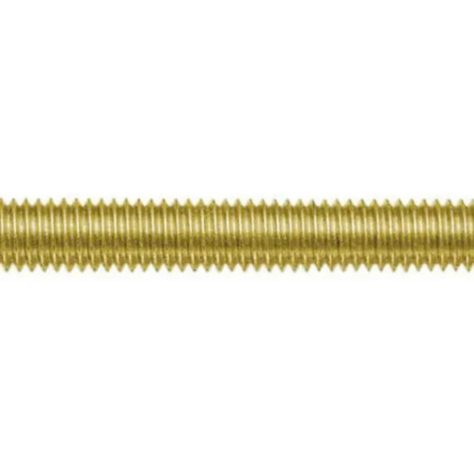 1049681 | AT035C-0914-BR (Length) --- Allthread Threaded Rod - 6-32 UNC - 3.5mm - 0.794 mm / 32 TPI 914.4 mm - Brass