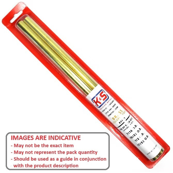 1152365 | AST-TUB-BRS-04 (Each) --- Small Parts Assortment Kits - Selection Tubing 4 - Telescoping Tubing 300mm Long - Brass