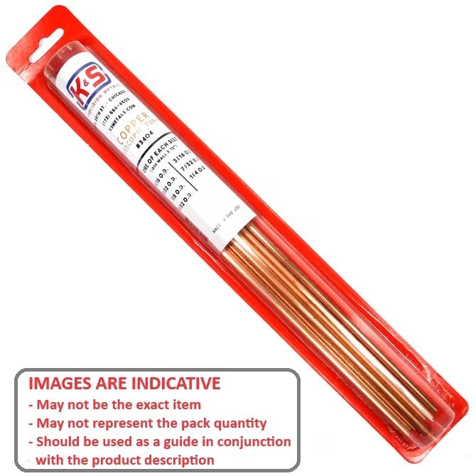 1152528 | AST-TUB-COP-07 (Each) --- Small Parts Assortment Kits - Selection Tubing 7 - Telescoping Tubing 300mm Long - Copper