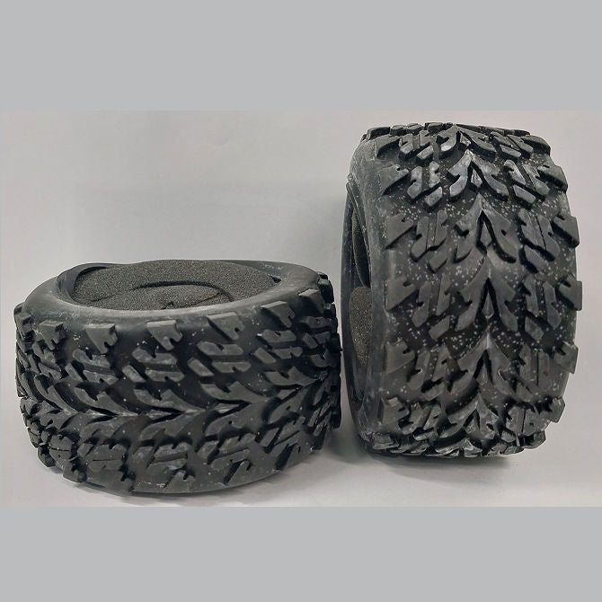 1232930 | TY-XM-085-52-C (Pair) --- RC Car Tyres Hobby - Type Road Style Tread 85x52 mm Tenth Scale - Plastic Tyre