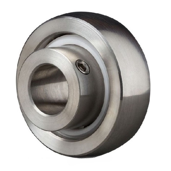 1102860 | S6-UC204-8 (Each) --- Spherical OD Bearings - 12.7x47x15 mm Suits Plastic Housings - Stainless Steel 316 Similar to A4, 18-10 Bearing