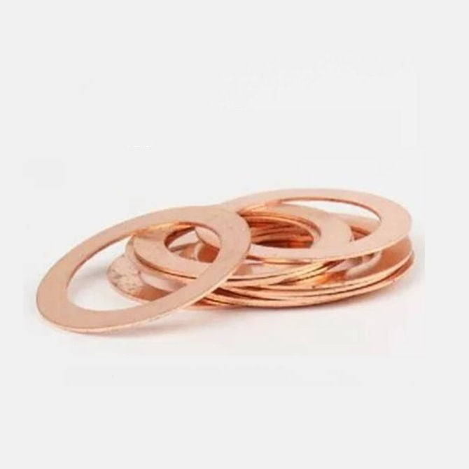 1077169 | W0064-FP-010-0013-COP (Pack of 10) --- Flat Washers - 6.35x9.525x0.127 mm Precision Shim - Copper 110 Washer