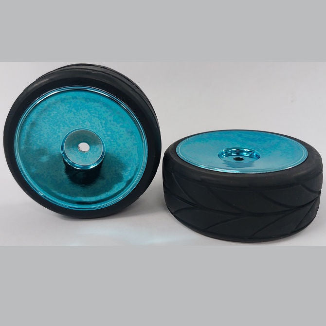 1043655 | WH-XR-063-26-A-BL-SOL (PK-2) --- RC Car Wheels Hobby - Rim Colour Blue Solid - Black Tenth Scale - Plastic Wheel