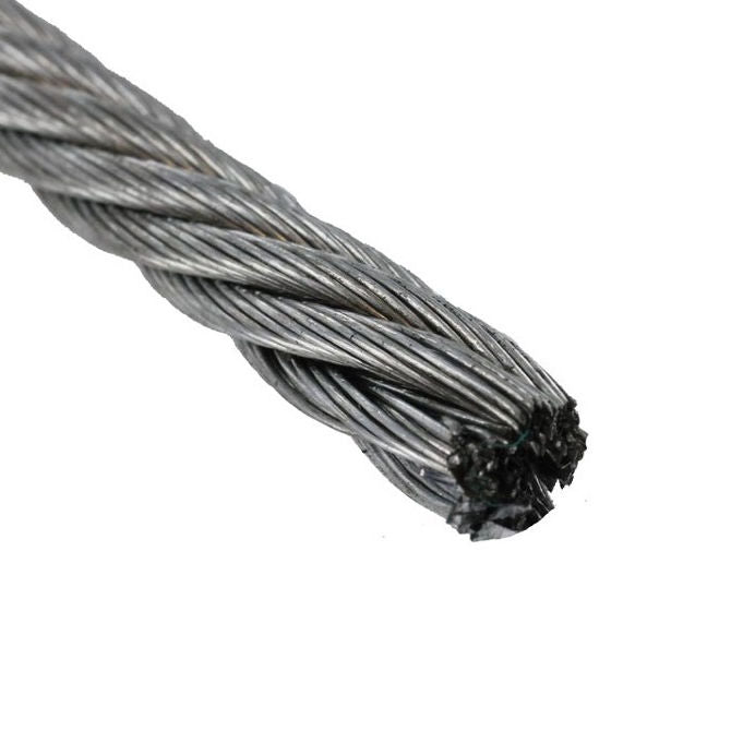 1041104 | CBLU-238-GAL-77 (Length) --- Cable Cable and Accessories - 2.38x2.381 mm - 417.3 kg Miniature - Galvanised Steel